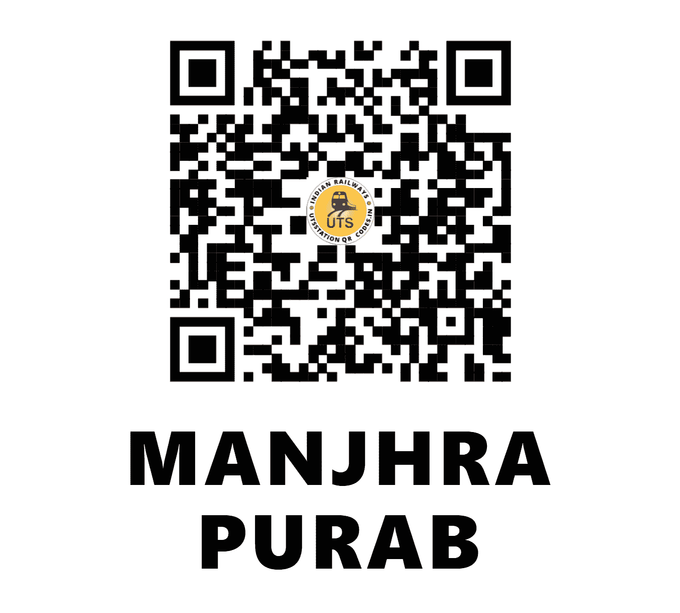 UTS QR Code for MANJHRA PURAB - MJPB - NE (UTTAR PRADESH)